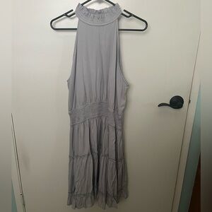 Gray Halter Dress